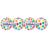 Orbz HB big Dots Foil Balloon G20 Packaged 38 cm x 40 cm