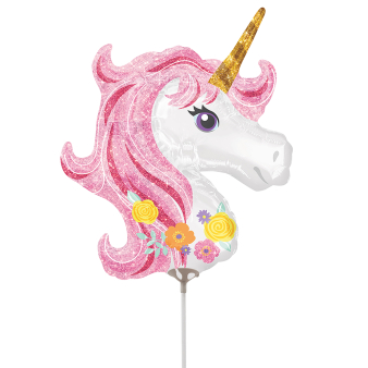 Mini Shape Magical Unicorn Foil Balloon A30 airfilled 22 cm x 25 cm Mini Shape Magical Unicorn Foil Balloon A30 airfilled 22 cm x 25 cm