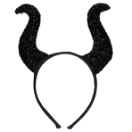 Headband Devilish Demon Horns Black One size