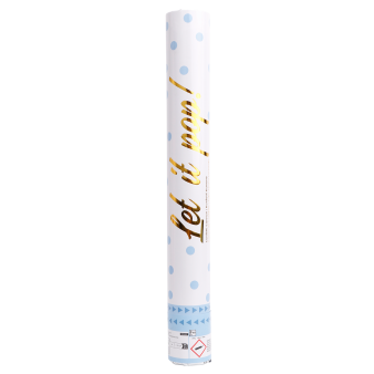 Confetti Cannon Blue Round Paper 40 cm Confetti Cannon Blue Round Paper 40 cm