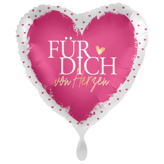 Standard With All My Heart Foil Balloon PL40 Packaged 45 cm