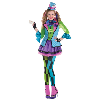 Teen Costume Sassy Mad Hatter Age 12 - 14 Years Teen Costume Sassy Mad Hatter Age 12 - 14 Years