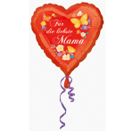 Standard Für die liebste Mama Foil Balloon Round S40 Packaged 43 cm