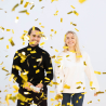 Confetti Cannon Gold Rectangular Foil 28 cm