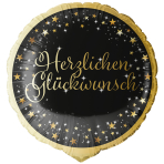 Standard Holographic Starlight Birthday Glückwunsch Foil Balloon C55 Packaged 45 cm