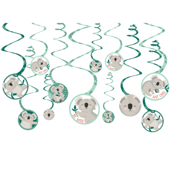 12 Swirl Decorations Koala Paper
