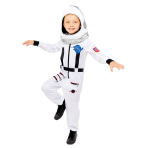 Child Costume Space Suit White 10-12 Years