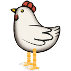 Walking Balloon Hen W24 packaged