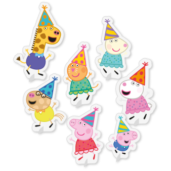 Table Decoration Kit Peppa Pig Paper 7 Parts 18 cm ' 30 cm Table Decoration Kit Peppa Pig Paper 7 Parts 18 cm ' 30 cm