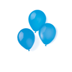10 Latex Balloons Standard Blue 20.3 cm / 8"