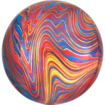 Marblez Colorful Foil Balloon G20 packaged