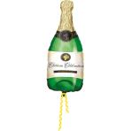Mini Shape Bubbly Wine Bottle Foil Balloon A30 Bulk -