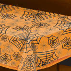 Tablecover Clear Spider Web   Plastic 274 x 139 cm