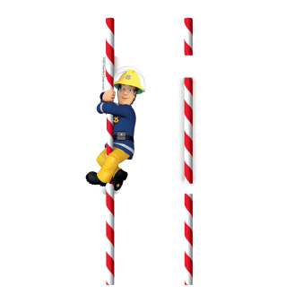 8 Drinking Straws Fireman Sam Paper 8 Drinking Straws Fireman Sam Paper