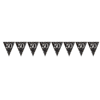 Pennant Banner 50 Sparkling Celebrations Gold Foil 396.2 x 21.5 cm Pennant Banner 50 Sparkling Celebrations Gold Foil 396.2 x 21.5 cm