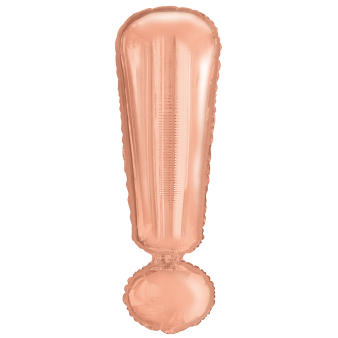 Large Letter ! Rose Gold Foil Balloon N34 Packaged 85 cm x 28 cm