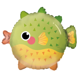 Standard Shape Ocean Buddies Pufferfish Foil Balloon C50 Packaged 48 cm x 41 cm Standard Shape Ocean Buddies Pufferfish Foil Balloon C50 Packaged 48 cm x 41 cm