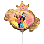 Mini Shape Princess Once Upon A Time Foil Balloon A30 airfilled 25 cm x 22 cm