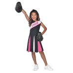 Childrens Costume Cheerleader Girl - Pink 3-4 Years