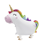 Walking Balloon Unicorn Foil Falloon W24 Packaged 81 cm 62 cm