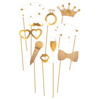 Photo Booth Kit Wedding Paper 10 Parts Photo Booth Kit Wedding Paper 10 Parts