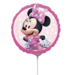 9" Mini Minnie Mouse Forever Foil Balloon A20 airfilled 9"/23 cm