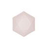 6 bowls hexagonal Vert Decor, 15,8 x 13,7cm, pink