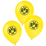 6 Latex Balloons BVB Dortmund 4 Colours 27,5 cm / 11"