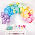 DIY Garland Pastel Rainbow 78 Balloons 4 m