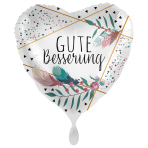 Standard Gute Besserung Boho Foil Balloon PL40 Packaged 45 c