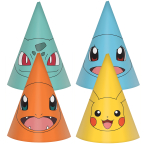8 Cone Hats Pokémon 2024 Paper Height 16 cm