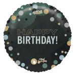 Singing Balloon Happy Birthday to You Foil Balloon dark design H80 packaged 71 x 71 cm