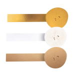 3 Crepe Streamers Wedding Paper / Foil 5 cm x 10 m