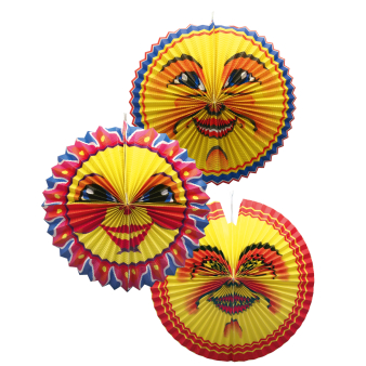 Lantern Sun & Moon Paper Assorted 36 - 42 cm