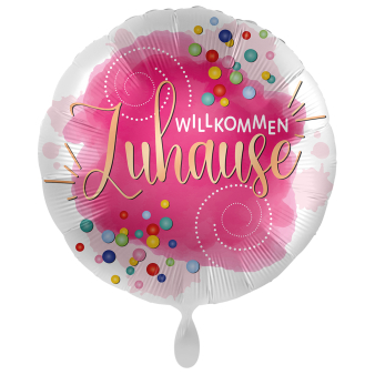 Standard Willkommen Zuhause Konfetti Foil Balloon PL40 Packaged 45 cm