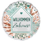 Standard - Willkommen Zuhause - GER Foil Balloon RP40 Packaged 45 cm