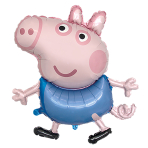 Large Shape Peppa Pig George Foil Balloon H45 Packaged 63 cm x 81 cm
