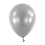 50 Latex Balloons Decorator Metallic Silver 27.5 cm / 11"