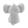 2-in-1 plush toy balloon weight elephant with blue ears, with loop, 21cm, 170g