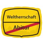 Junior Shape Abitur - Weltherrschaft Foil Balloon S50 Packaged 43 cm x 30 cm