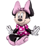 Sitter Minnie Mouse Foil Balloon P50 Packaged 45 cm x 48 cm