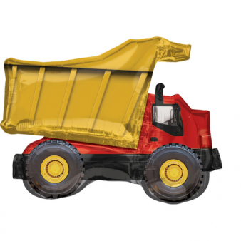 SuperShape Dump Truck Foil Balloon P35 Packaged 81 cm x 63 c SuperShape Dump Truck Foil Balloon P35 Packaged 81 cm x 63 c