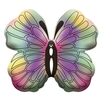 Large Shape Iridescent Butterfly Foil Balloon H70 Packaged Large Shape Iridescent Butterfly Foil Balloon H70 Packaged