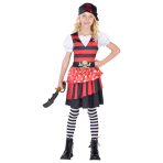 Child Costume Plucky Pirate Age 4 - 6 Years