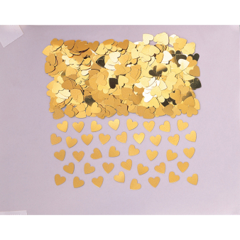 Confetti Sparkle Hearts Gold Foil 14 g Confetti Sparkle Hearts Gold Foil 14 g