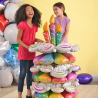 CI: Large Decor Birthday Cake Stacker Foil Balloon Q36 packaged 76 cm x 116 cm