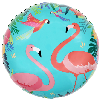 Standard Summer Flamingo Foil Balloon S40 Packaged 43cm