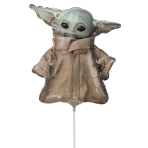 Mini Shape Star Wars Mandalorian Child Foil Balloon A30 airfilled 25 cm x 27 cm