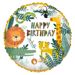 Singing Balloon Happy Birthday GET WILD Foil Balloon H80 packaged 71 x 71 cm
