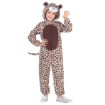 Child Costume Leopard Fleece Onesie Age 8-10 Years